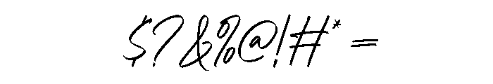 ShelviaMontanilaScript-Reg Font OTHER CHARS
