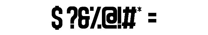 Shemom Regular Font OTHER CHARS