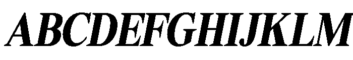 Shequan-BlackCondensedItalic Font UPPERCASE