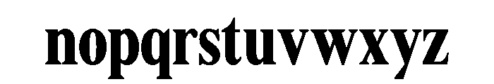 Shequan-BlackCondensed Font LOWERCASE