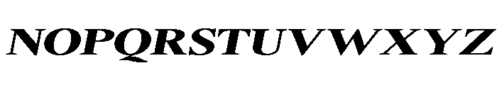 Shequan-BlackExpandedItalic Font UPPERCASE