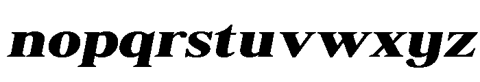 Shequan-BlackExpandedItalic Font LOWERCASE