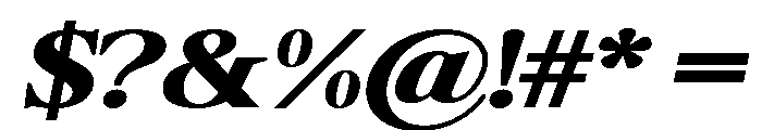Shequan-BlackSemExpIta Font OTHER CHARS