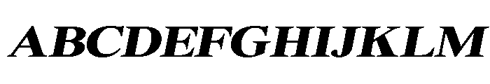 Shequan-BlackSemExpIta Font UPPERCASE