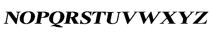 Shequan-BlackSemExpIta Font UPPERCASE