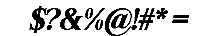 Shequan-BlackSemiCondIta Font OTHER CHARS