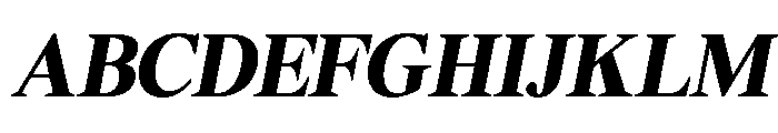 Shequan-BlackSemiCondIta Font UPPERCASE