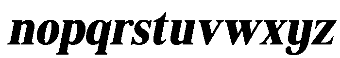 Shequan-BlackSemiCondIta Font LOWERCASE