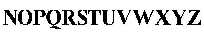 Shequan-BlackSemiCondensed Font UPPERCASE