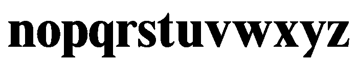Shequan-BlackSemiCondensed Font LOWERCASE