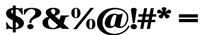Shequan-BlackSemiExpanded Font OTHER CHARS