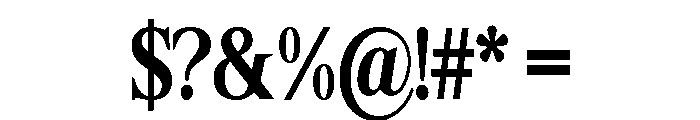 Shequan-BoldCondensed Font OTHER CHARS