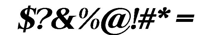 Shequan-BoldItalic Font OTHER CHARS