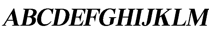 Shequan-BoldSemiCondIta Font UPPERCASE