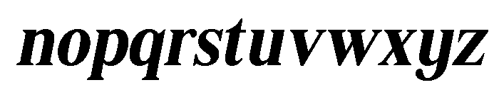 Shequan-BoldSemiCondIta Font LOWERCASE