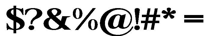 Shequan-BoldSemiExpanded Font OTHER CHARS