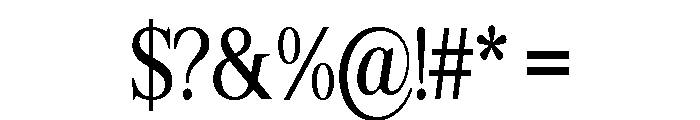 Shequan-Condensed Font OTHER CHARS