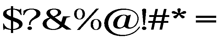 Shequan-Expanded Font OTHER CHARS