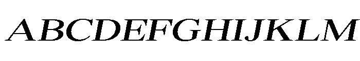 Shequan-ExpandedItalic Font UPPERCASE
