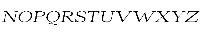Shequan-ExtLtExpIta Font UPPERCASE