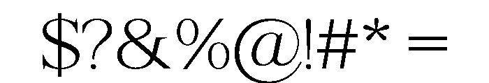 Shequan-ExtraLight Font OTHER CHARS