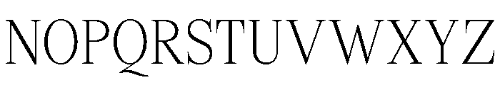 Shequan-ExtraLightCondensed Font UPPERCASE