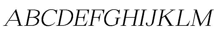 Shequan-ExtraLightItalic Font UPPERCASE