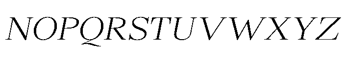 Shequan-ExtraLightItalic Font UPPERCASE