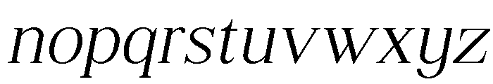 Shequan-ExtraLightItalic Font LOWERCASE