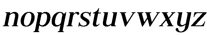 Shequan-Italic Font LOWERCASE