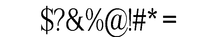 Shequan-LightCondensed Font OTHER CHARS