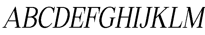 Shequan-LightCondensedItalic Font UPPERCASE