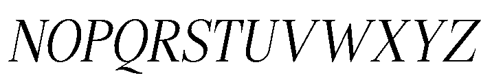 Shequan-LightCondensedItalic Font UPPERCASE