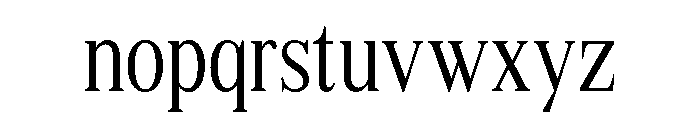 Shequan-LightCondensed Font LOWERCASE
