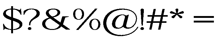 Shequan-LightExpanded Font OTHER CHARS
