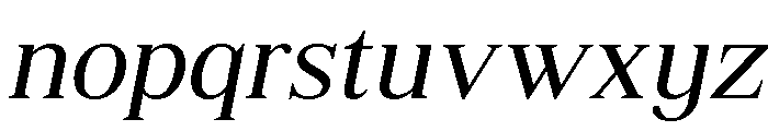 Shequan-LightItalic Font LOWERCASE