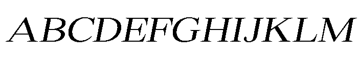 Shequan-LightSemExpIta Font UPPERCASE