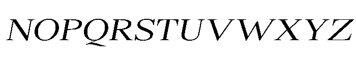 Shequan-LightSemExpIta Font UPPERCASE