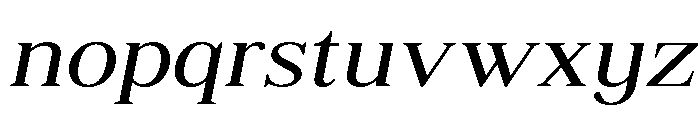 Shequan-LightSemExpIta Font LOWERCASE