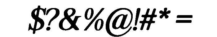 ShequanSoft-SemCondIta Font OTHER CHARS