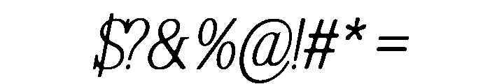 ShequanSoft-ThinCondIta Font OTHER CHARS