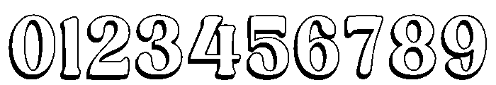 Sheriff Outline Regular Font OTHER CHARS