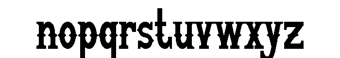 Sheriff Font LOWERCASE