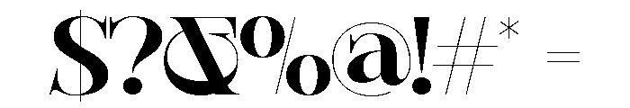 Sherlock Bold Expanded Font OTHER CHARS