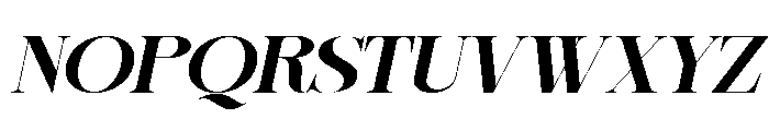 Sherlock Bold ExtExp Slant Font UPPERCASE