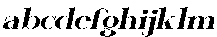 Sherlock Bold ExtExp Slant FONT