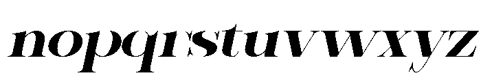 Sherlock Bold ExtExp Slant Font LOWERCASE