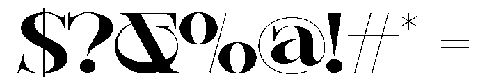 Sherlock Bold Extra Expanded Font OTHER CHARS