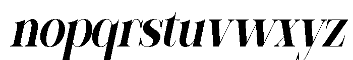 Sherlock Bold ExtraCond Slant Font LOWERCASE