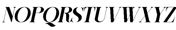 Sherlock Bold SemExp Slant Font UPPERCASE